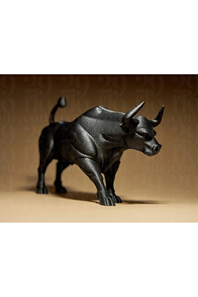 Pixelart3D Boğa Figürü Heykel Biblo Dekor