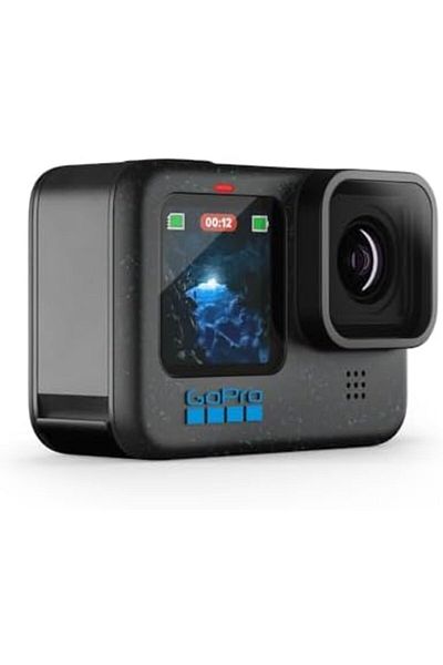 GoPro كاميرا HERO12 Black - كاميرا أكشن مقاومة للماء مع فيديو فائق الدقة 5.3K60، صور بدقة 27 ميجابكسل، HDR، مقاس 1/1.9 بوصة