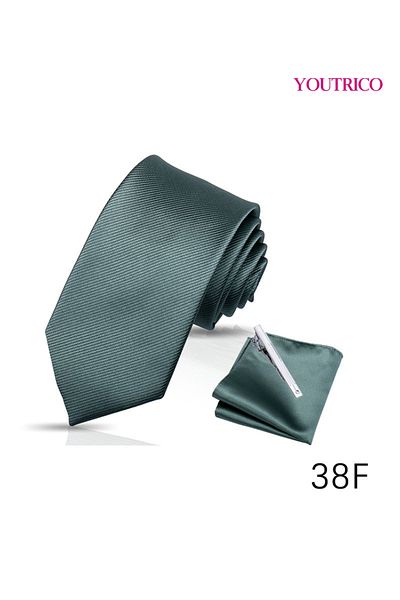 Youtrico Tie-7.5CM and Handkerchief 3PCS Handmade Formal Hanky Suit