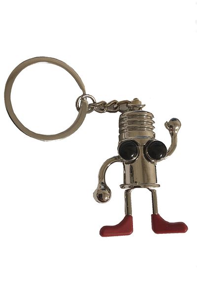 Mega Oto Market Auto Car Keychain Figure Chrome Metal