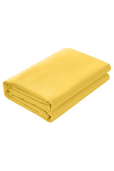 Five Store Bed sheet made of 100% ranforce cotton, density 120 g/sqm, Yellow, 180/220cm