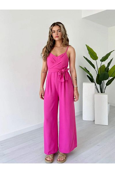 Dks Life Ayrobin Jumpsuit with Adjustable Straps and Cross Tie at the Waist