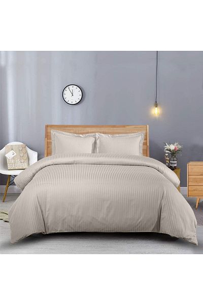 Five Store Cearsaf de pat din damasc, densitate 130 g/mp, Bej, 240/260cm