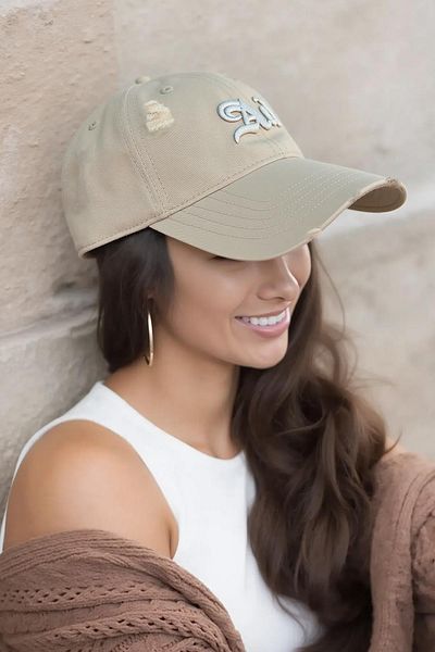 Külah Premium Embroidered Cotton Beige Hat |   Trucker Cap