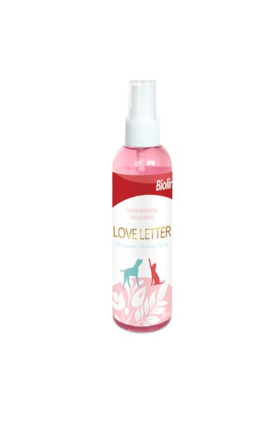 Bioline Deodorant Freshing Spray for Pets - 207ml Love Letter Fragrance Odor Neutralizer