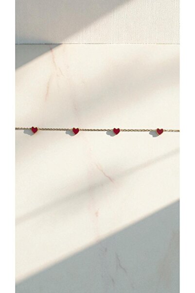 NOVA JEWELLERY Kalp Detaylı Paslanmaz Çelik Halhal