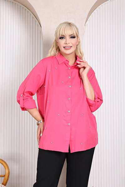 JESSE STORY Women's Plus Size Spread Stone Shirt