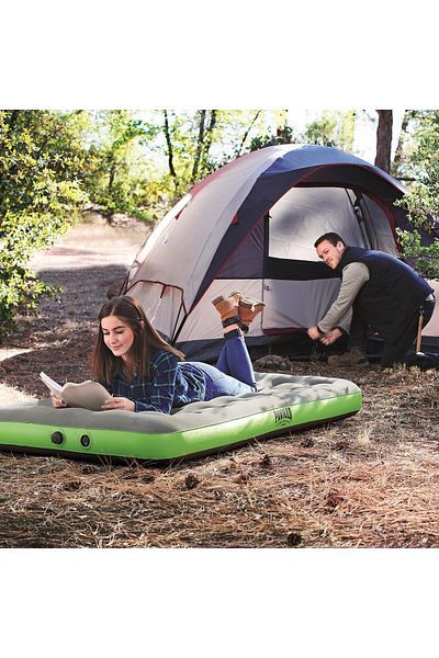 BESTWAY سرير هوائي مزدوج من Best Way Pavillo مقاس 188×99×22 سم، مرتبة قابلة للنفخ متينة لراحة داخلية وخارجية