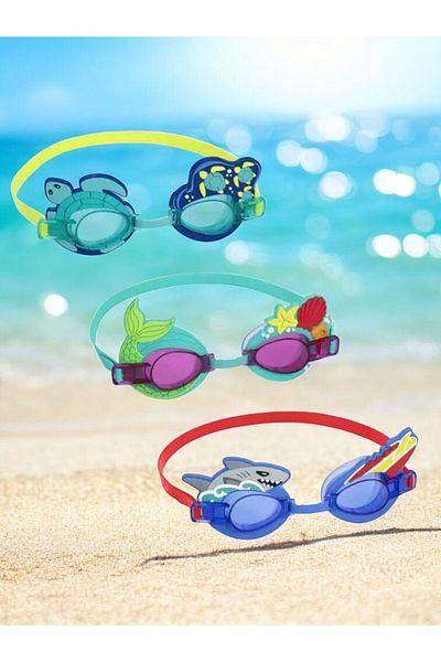 BYCEGU 30906 Pool Sea Useable Sea Pool Glasses Are One Piece
