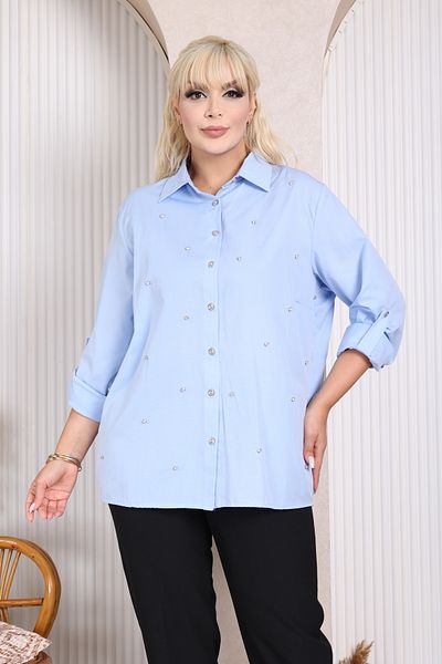 JESSE STORY Women's Plus Size Spread Stone Shirt