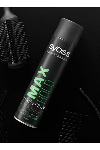 Syoss Max Hold Hair Spray 400ml – Strong Hold, Professional Styling Finish