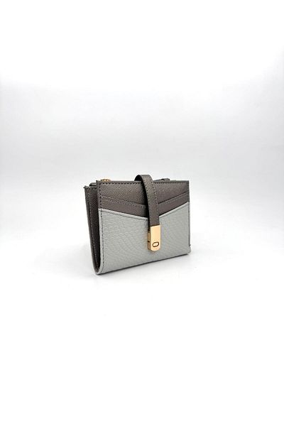 UCCELLO Women's Card Holder Wallet - Stylish Wallet with Zipper, Magnet Buckle, Multi-Compartment Leather Look