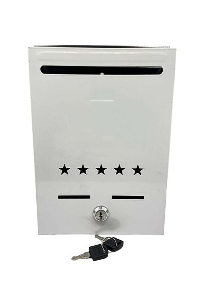 COBI SMART® White metal mailbox, dimensions 28x18.5x5 cm - COBI SMART®