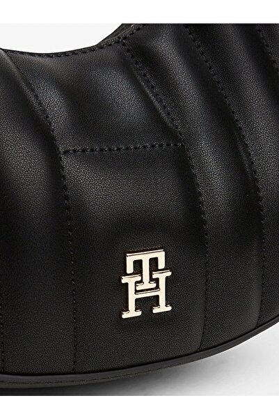 Tommy Hilfiger TH FEMININE MOON CROSSOVER Damen Schwarze Tasche AW0AW17635BDS