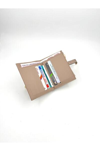 UCCELLO Women's Card Holder Wallet - Stylish Wallet with Zipper, Magnet Buckle, Multi-Compartment Leather Look