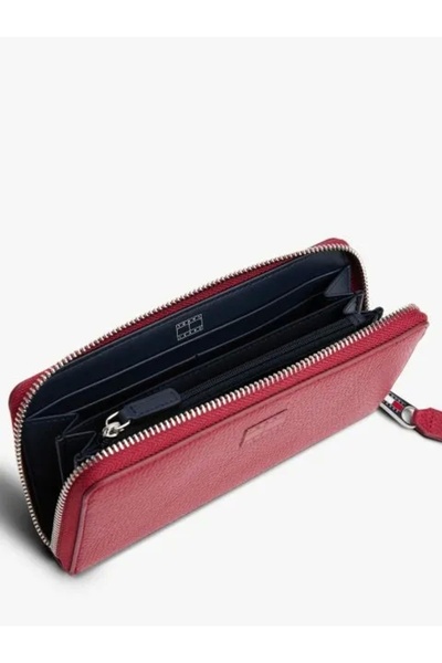 Tommy Jeans Tjw Must Large Za Women's Red Wallet Aw0Aw17585Xj9