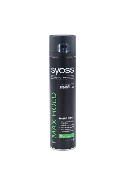 Syoss Max Hold Hair Spray 400ml – Strong Hold, Professional Styling Finish