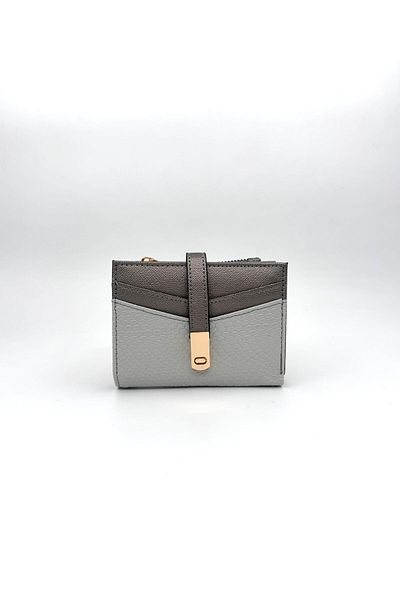 UCCELLO Women's Card Holder Wallet - Stylish Wallet with Zipper, Magnet Buckle, Multi-Compartment Leather Look