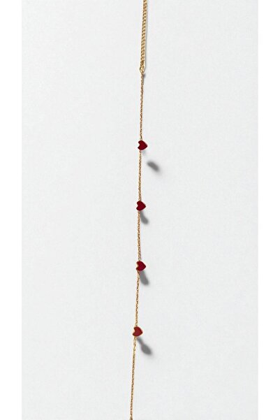 NOVA JEWELLERY Kalp Detaylı Paslanmaz Çelik Halhal