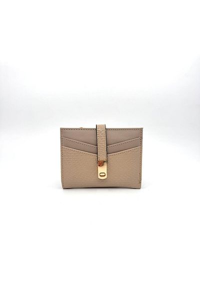 UCCELLO Women's Card Holder Wallet - Stylish Wallet with Zipper, Magnet Buckle, Multi-Compartment Leather Look