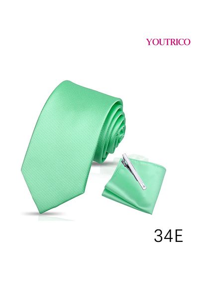 Youtrico Tie-7.5CM and Handkerchief 3PCS Handmade Formal Hanky Suit