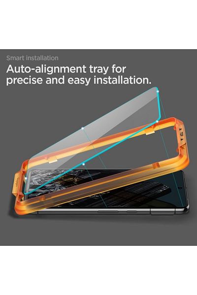 Spigen [SET 2x] Google Pixel 8 Pro tempered glass screen protector, Glas.tR Align Master, Transparent