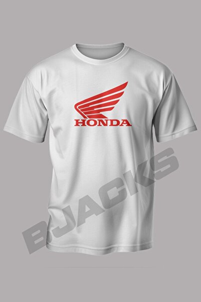 BJACKS Motorsports Wear Μπλουζάκι Honda Premium με στάμπα Honda με φτερά, ειδ...