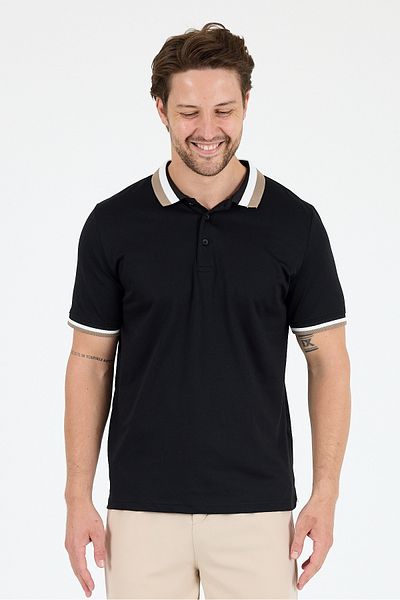 Rodi Men's American Style Polo Collar T-Shirt Relaxed Fit, Summer Sports T-Shirt 5030