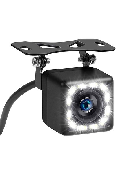 TECHSTAR ® 12l Rear View Camera, Led Lighting, Hd, For Car Navigation, Av Connection, Water And Dust