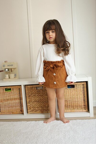 ArdenKids 3-10 Yaş Süet Etekli Takım