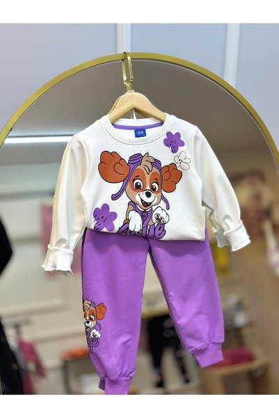 ArdenKids 3-10 Yaş Disney Lila Alt Üst Takım