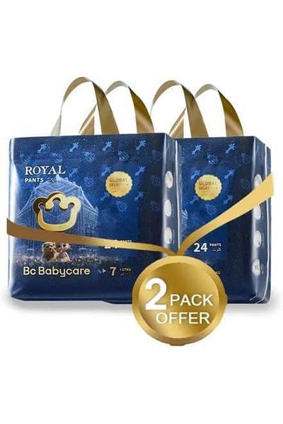 Bc Babycare Babycare Royal Baby Diaper Pants, Size 7, 17+ kg, 48 Count, Pack of 2