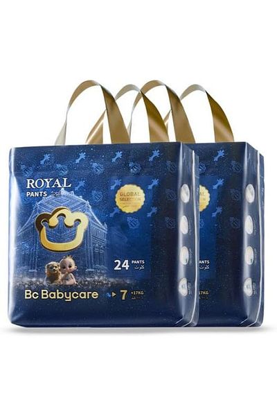 Bc Babycare Babycare Royal Baby Diaper Pants, Size 7, 17+ kg, 48 Count, Pack of 2