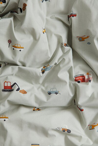 H&M Desenli Tek Kişilik Nevresim Takımı