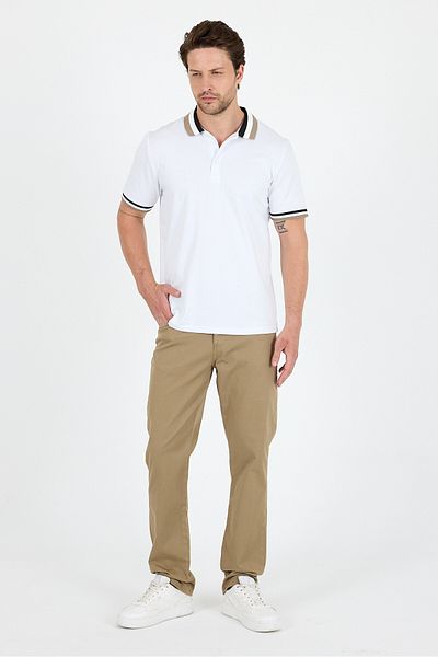 Rodi Men's American Style Polo Collar T-Shirt Relaxed Fit, Summer Sports T-Shirt 5030