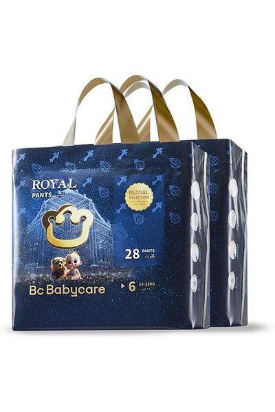 Bc Babycare Babycare Royal Baby Diaper Pants, Size 6, 15-25 kg, 56 Pieces, Pack of 2