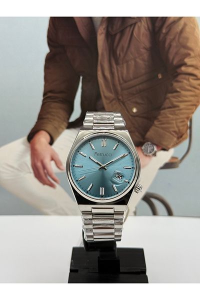Ferrucci Men's Watch Waterproof with 2 Years Warranty 02223m