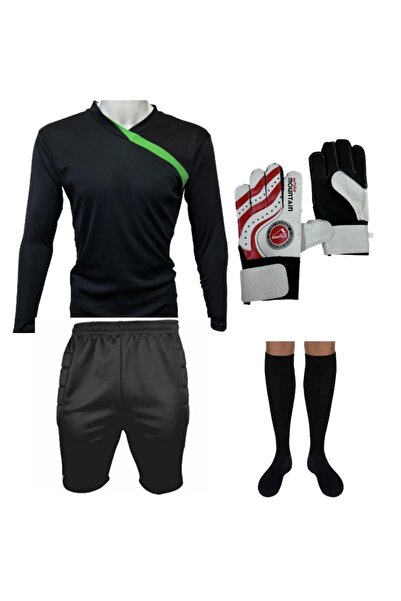 Evox Kaleci Takımı Forma+ Şort+ Çorap Kaleci Eldiven Set