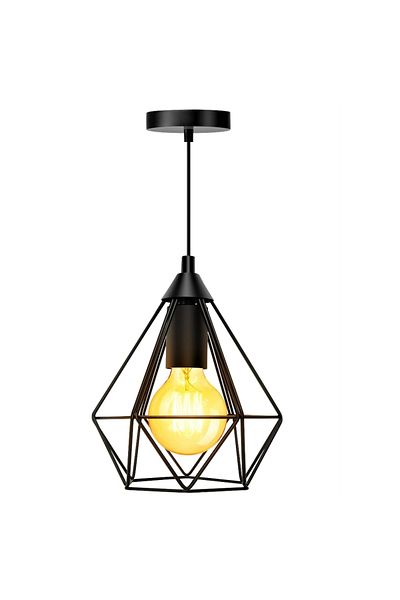 Sofia Concept Camelia Pendant Chandelier, Sofia CONCEPT®, Vintage Retro Style, Adjustable Height, 110Cm, Black