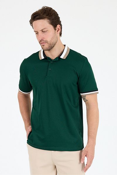 Rodi Men's American Style Polo Collar T-Shirt Relaxed Fit, Summer Sports T-Shirt 5030