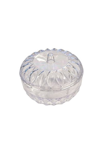 flores Sugar container with lid, plastic, transparent, Y232, 120 x 100 mm