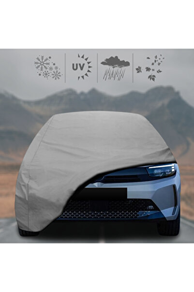 ULTRASHOP Opel Corsa F (2023 - ) Oto Branda Su Geçirmez Miflonlu Araba Brandası Klipsli Araba Çadırı