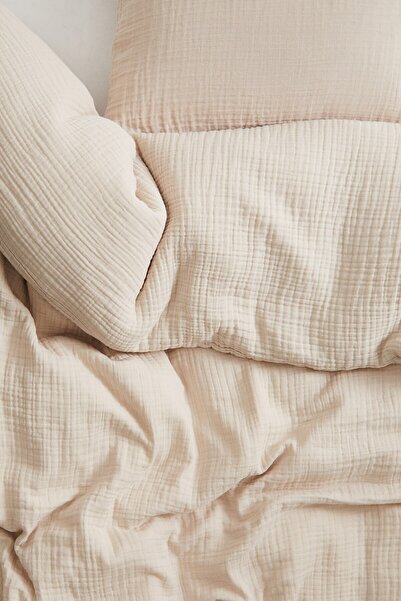 H&M Tek Kişilik Muslin Nevresim Takımı