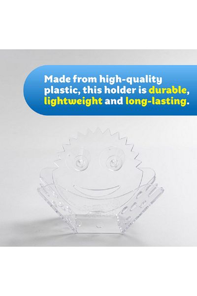 Scrub Daddy High-Quality Plastic Universal Sponge Caddy Clear