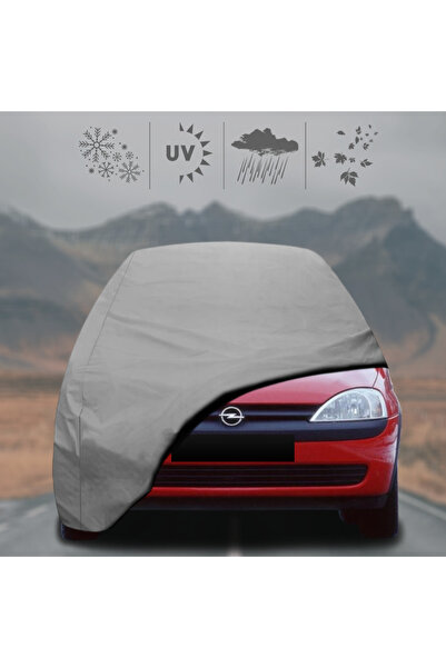 ULTRASHOP Opel Corsa C (2000 - 2006) Oto Branda Su Geçirmez Miflonlu Araba Brandası Klipsli Araba Çadırı