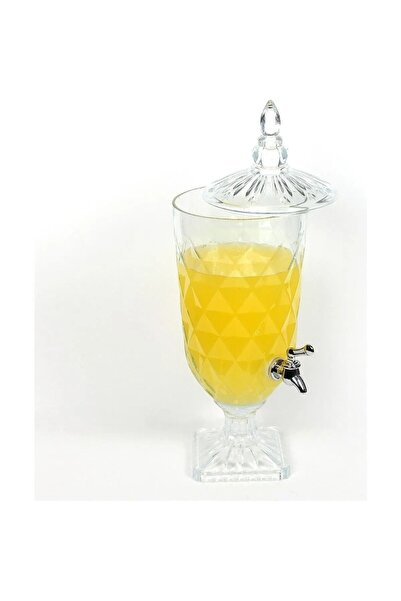 devigo Parti Damacanası Cam Şerbetlik Lüks 2 Litre Kokteyl Limonata Meşrubat Sebil