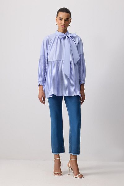 Touché Privé Tunic with Tie at the Collar