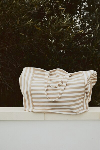 H&M Pamuklu Kanvas Plaj Çantası