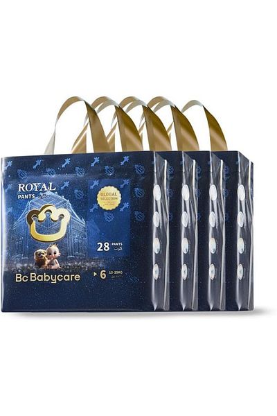 Bc Babycare Babycare Royal Baby Diaper Pants, Size 6, 15-25 kg, Super Mega Pack, 112 Count
