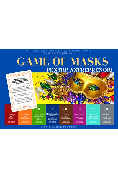 Game of Masks for Entrepreneurs - game/cards for introspection and personal development